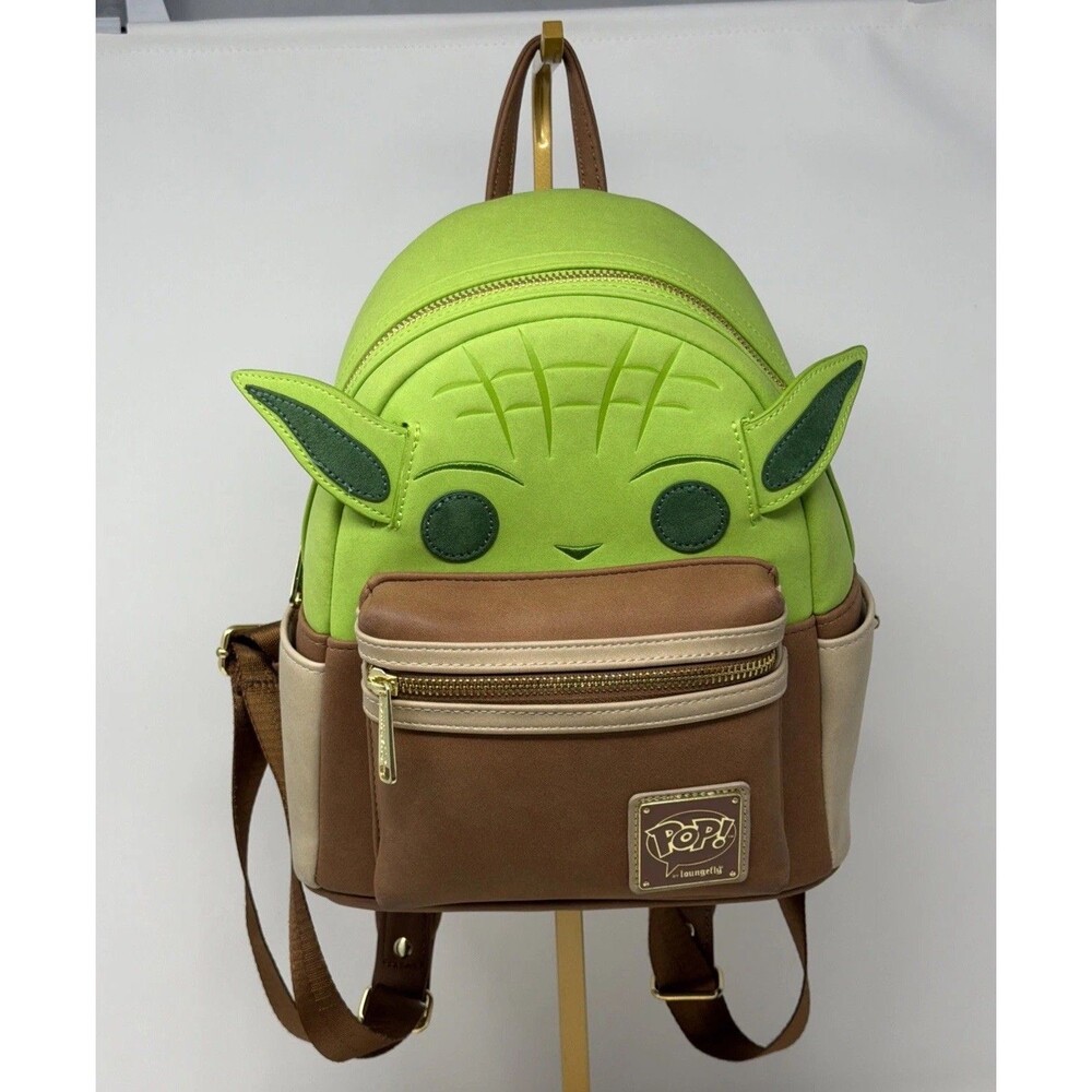 Loungefly Star Wars Yoda Cosplay Mini Backpack Green Retired EUC